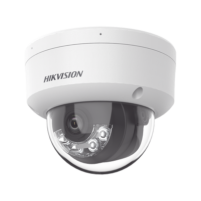 [N4-DS-2CD1123G2-LIU-220980] [Dual Light] Domo IP 2 Megapixel / Lente 2.8 mm / 30 mts IR + 20 mts Luz Blanca / Micrófono Integrado / Antivandálico IK08 / ACUSENSE Lite / Exterior IP67 / H.265 / PoE / ONVIF
