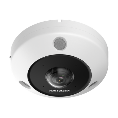 [N4-DS-2CD6365G1-IVS-220662] Fisheye IP 6 Megapixel / 180° - 360° / Dewarping / Heat Map / HEOP 2.0 / Conteo de Personas / IP67 / IK10 / 15 mts IR / Entrada y Salida de Audio y Alarma / Múltiples Vistas / Micrófono Integrado