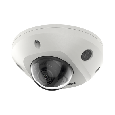 [N4-DS-2CD3566G2-IS(H)-218379] Mini Domo IP 6 Megapixel / Lente 2.8 mm / 30mts IR EXIR / Micrófono Integrado / Exterior IP67 / IK08 / PoE / DARKFIGHTER / Alarmas y Audio I/O / ONVIF / Micro SD / 4 Analíticos: AcuSense, Deteccion Facial, Conteo de Personas por Cruce y Zona