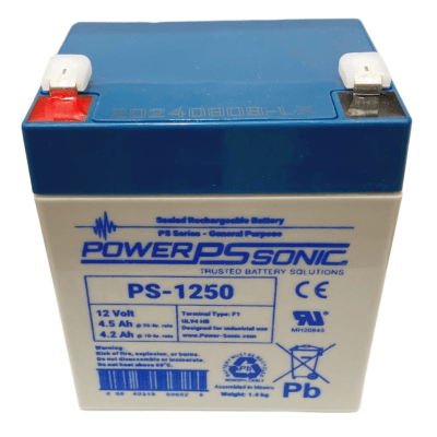 [N4-PS-1250-F2-196541] Batería 12V, 4.5AH, Para Respaldo, Tecnologías AGM/VRLA, 5 Años Vida Útil, Terminales F2, Reconocida UL