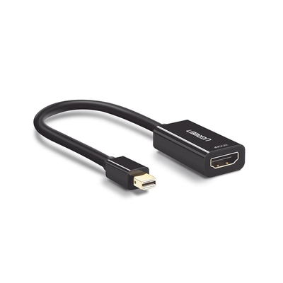 [N4-40360-208433] Convertidor Mini Display Port a HDMI / 4K@30Hz / Thunderbolt / Blindaje interno múltiple /  Carcasa ABS / Longitud de 25 cm