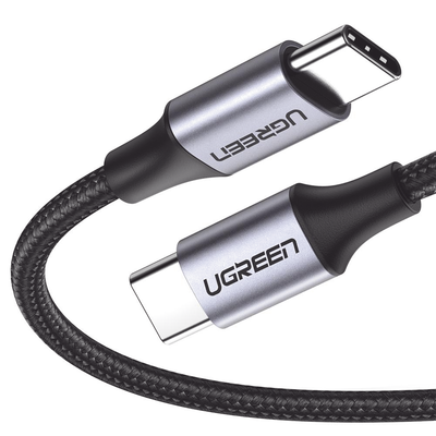 [N4-50150-209387] Cable USB-C a USB-C | 1 Metro | Transferencia de datos de 480 Mbps | Carga Rápida de hasta 60W | QC 4.0/3.0/2.0 | PD3.0 | FPC | AFC | Protección Integrada | Caja de Aluminio | Nylon Trenzado | Color Negro.