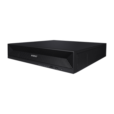[N4-XRN-1620SB1-196812] NVR de 16 canales / 32MP / Hasta 4 Discos Duros / Switch PoE+ 16 puertos / Wisenet P2P / H.265 & WiseStream
