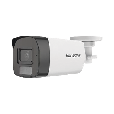 [N4-DS-2CE17K0T-LFS-210264] [Dual Light + ColorVu] Bala TURBOHD 3K (5 Megapixel) / Lente 2.8 mm / 40 mts IR + 40 mts Luz Blanca  / Gran Angular 104.5° / Exterior IP67 / Micrófono Integrado / dWDR / 4 Tecnologías