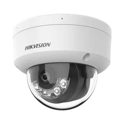 [N4-DS-2CD1183G2-LIUF-221946] [Dual Light] Domo IP 8 Megapixel (4K) / Lente 2.8 mm / 30 mts IR + 30 mts Luz Blanca / Micrófono Integrado / Antivandálico IK08 / ACUSENSE Lite / Exterior IP67 / H.265 / PoE / ONVIF / Micro SD