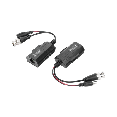 [N4-TT-101-PV-TURBO-75493] Kit de transceptores activos con conector para alimentación (12V/24Vcc/AC) TurboHD para aplicaciones de video por UTP Cat5e/6 en HD. Distancia de hasta 150 m en 4K
