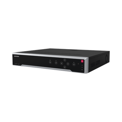 [N4-DS-7716NI-M4/16P-213742] [Doble Poder de Decodificación] NVR 32 Megapixel (8K) / 16 Canales IP / 16 Puertos PoE+ / AcuSense / ANPR / Conteo de Personas / Heat Map / 4 Bahías de Disco Duro  / HDMI en 8K / Soporta POS / Alarmas I/O / Smart  Search