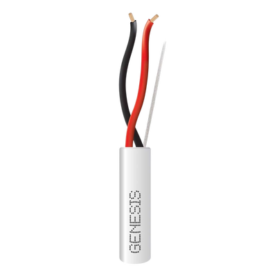 [N4-2114-1101/1000-220903] Bobina de 305 Metros de Cable 2 x 18 AWG / Riser / Blanco / Para aplicaciones en Alarmas de intrusión, Control de acceso, Interfonos, TV porteros, Automatizacion, Audio y Voceo.