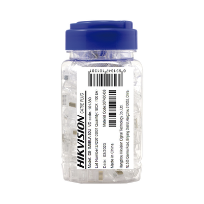 [N4-DS-1M5EUA-30U-218785] Bote con 100 Piezas de Plug Modular RJ45 / Cat 5e / Chapado en Oro a 30 Micras / Sin Blindaje / Facil Instalación / Uso Interior / Soporta Norma TIA-568B / Cumple con RoHS 2.0