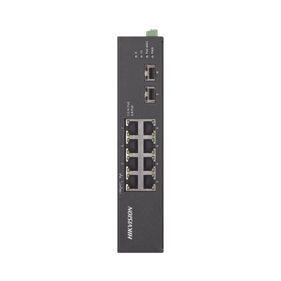 [N4-DS-3T0510HP-E/HS-209017] Switch Industrial No Administrable Gigabit / 6 Puertos Gigabit PoE+ (30 W) + 2 Puertos Gigabit PoE++ (60 W) / 2 Puertos SFP / 120 W Total / 48 a 57 VCD / Ideal para Proyectos / 300 Metros de Distancia
