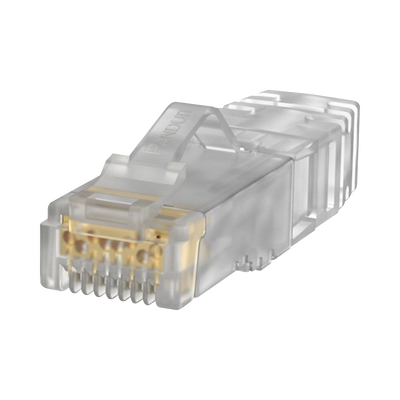 [N4-SP6X88SD-C-209781] Plug RJ45 Cat6A, Para Cable UTP de Calibre 26 AWG, Chapado en Oro de 50 micras, Paquete de 100 piezas