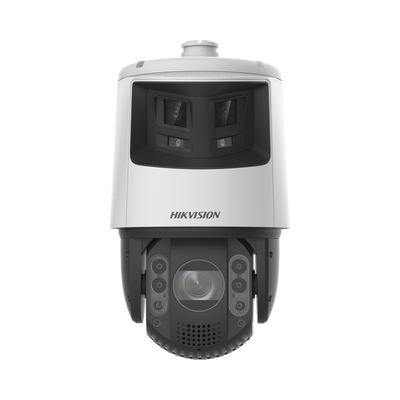 [N4-DS-2SE7C432MWG-EB/26(F0)-225401] [TandemVu] PTZ IP 4 Megapixel con Cámara Panoramica 6 Megapixel / 32X Zoom / 200 mts IR / 30 mts Luz Blanca / ACUSENSE / IP66 / Alerta Audible y Luz Estroboscopica / Autoseguimiento / Hi-PoE / Alarmas I/O / Ultra Baja Iluminación / Micro SD