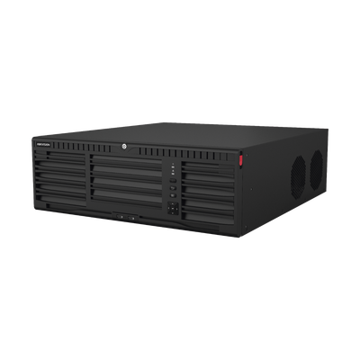 [N4-DS-9632NI-M16-211682] [Doble Poder de Decodificación] NVR 32 Megapixel (8K) / 32 Canales IP / AcuSense / ANPR / Conteo de Personas / Heat Map / 16 Bahías de Disco Duro / Soporta RAID con Hot Swap / 2 HDMI en 8K / Soporta POS / Alarmas I/O / Smart Search