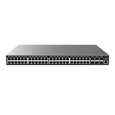 [N4-GWN7806P-220788] Switch Gigabit PoE+ Administrable / 48 puertos 10/100/1000 Mbps + 6 Puertos SFP+ / Hasta 400W / Compatible con GWN Cloud.