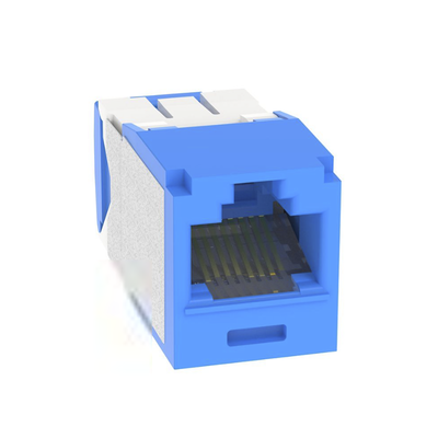 [N4-CJE6X88TGBU-205392] Conector Jack RJ45 Estilo TG, Mini-Com, Categoría 6A, Con Gel Resistente a la Corrosión, de 8 posiciones y 8 cables, Color Azul