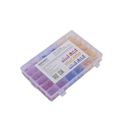 [N4-EP-TKM-580-209547] Juego de 580 pzas. Terminales Variadas con Forro y Caja de Almacenamiento.