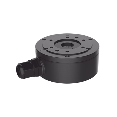 [N4-DS-1280ZJ-XS(BLACK)-203940] Caja de Conexión de Metal Color Negro / Exterior IP66 / Compatible con DS-2CD1043G2-LIUF/BLACK & DS-2CD2043G2-I(U)(BLACK)
