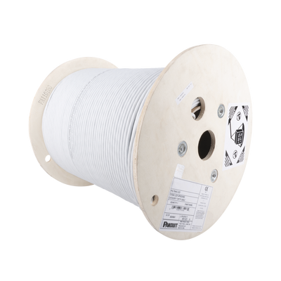 [N4-PFL6X04WH-CEG-192056] Bobina de Cable Blindado F/UTP de 4 Pares, Cat6A, Soporte de Aplicaciones 10GBase-T, LSZH (Libre de Gases Tóxicos), Color Blanco, 305m