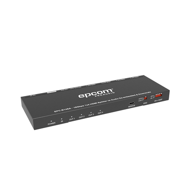 [N4-EPC-B14SA-225949] Splitter HDMI 1x4 | 1 Entrada a 4 salidas (Simultaneas) | 4K@60Hz | Extractor de Audio | Down Scaler | HDR  4:4:4 | EDID | 18Gbps