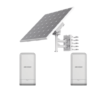 [N4-DS-2XS6K01-C36S80/K-229123] Kit Solar de Alimentación + 2 Puntos de Acceso (AP) / Panel Solar / Batería de Respaldo de Litio 360 Wh / 2 Salidas de 12 Vcd / Accesorios de Instalación / Uso en Exterior IP66