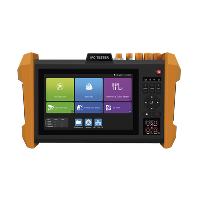 [N4-TPTURBO8KPLUS-222914] Probador de Vídeo con Pantalla LCD de 7" para IP ONVIF / 8MP TVI + 8MP CVI + 8MP AHD + SDI/EXâ€SDI + Multímetro + Cable TDR / Prueba de Red de Fibra Óptica + Medidor de Distancia Laser + Cámara Integrada