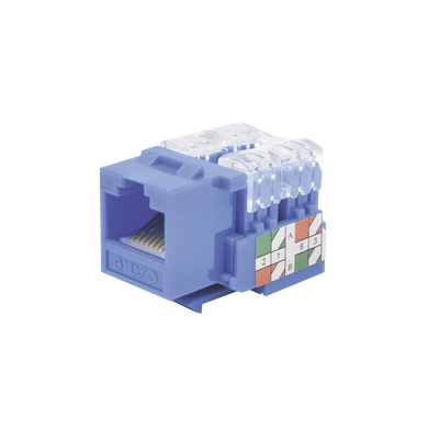 [N4-LP-KJ-601-BU-65967] Módulo Jack 110 Cat6, Keystone para faceplate - Color Azul