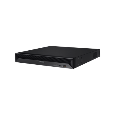 [N4-QRN-1630S-212626] NVR 8 Megapíxel / 16 canales / H.265 / P2P Wisenet / 16 puertos PoE / 128Mbps