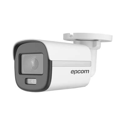 [N4-B3K-TURBO-C-199862] [ColorVu] Bala TURBOHD 3K (5 Megapixel) / Lente 2.8 mm / Micrófono Integrado / Imagen a Color 24/7  / Luz Blanca 20 mts / Exterior IP67 / dWDR / 4 Tecnologías / Metal