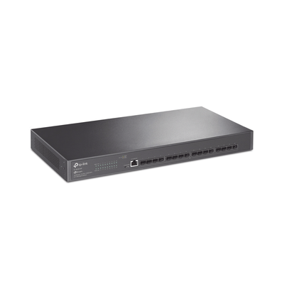 [N4-TL-SX3016F-208028] Switch Fibra Óptica L2+ Omada / 16 Puertos SFP+ 10G / 2 Puertos Consola (RJ45 y micro-USB) / Administración Centralizada Omada o Stand-Alone / Multicast IGMP / Calidad de Servicio / Montaje en Rack / Silencioso (sin ventiladores)