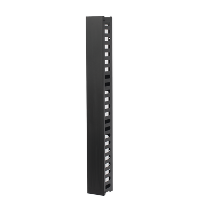 [N4-LPVM24U-230516] Organizador de Cable Vertical de 24 Unidades Rack Sencillo, Compatible con Racks Serie EIRL y EIQR
