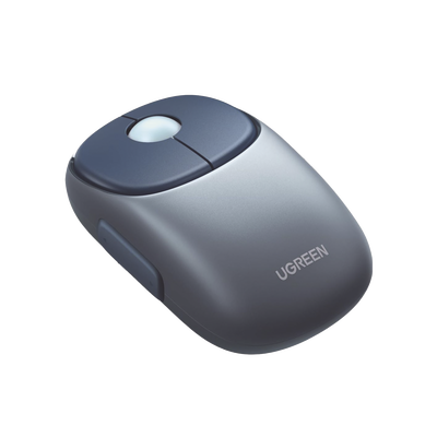 [N4-90538-224387] Mouse Inalámbrico FUN | Recargable| 2.4G & Bluetooth | 4 Niveles de DPI | Silencioso | Ergonómico | 5 Botones | Compatible con Windows, macOS 10.5, Android iOS Linux y Chrome OS | Color Azul.