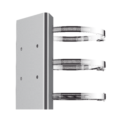 [N4-DS-1673ZJ-P-203699] Montaje de Poste para PTZ / Acero Inoxidable / Compatible con PTZ HIKVISION