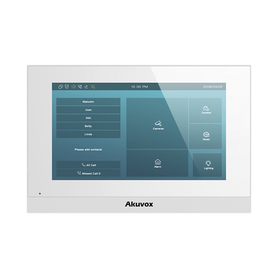 [N4-C313W-207503] Monitor Linux / Pantalla Touch de 7 Pulgadas / SIP / POE / WIFI / Compatible con Frentes de Calle Akuvox