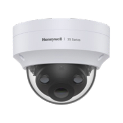 [N4-HC35W45R3-215230] Domo IP 5 Megapíxeles / Lente 2.8 mm / 40 mts IR / Ultra Baja Iluminación /  NDAA / ONVIF / IP67 / IK10 / IA (Filtro de Humanos y Vehiculos) / Conteo de Personas / Merodeo / H.265 / PoE / Alarmas I/O / Serie 35 / Honeywell Security
