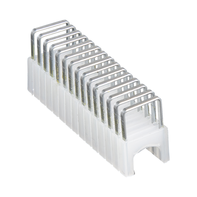 [N4-450-001-195199] Paquete de 300 Grapas con Aislamiento,  para Cables CAT3 y CAT5e, Cable de Altavoz y Cable de seguridad de hasta 1/4'' × 5/16'' (6 mm × 8 mm).