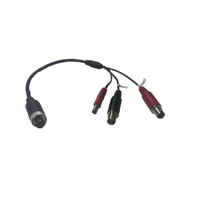 [N4-DS-MP2130/BNC-196190] Cable Adaptador Tipo Aviación a BNC para Cámaras en DVR Móvil HIKVISION / 30 cm de Largo