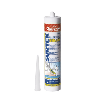 [N4-SYS-113-450-211712] Silicón Sellador Transparente de Uso General (280 ml).