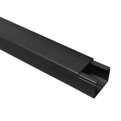 [N4-TMK-1720-CC-N-227146] Canaleta TMK 1720 Color Negro con Cinta Adehsiva, 5 Ft. De Largo (1.5 m), Para uso en Exterior con Bajo Voltaje (5201-21362)