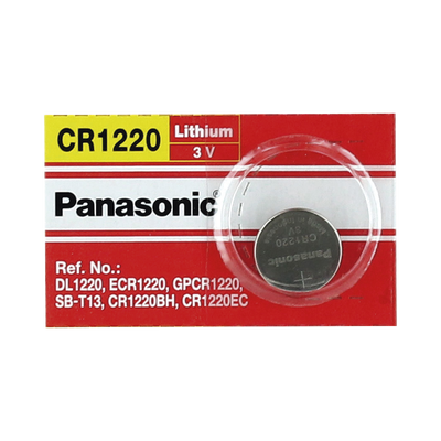 [N4-CR1220-177130] Batería de Litio tipo Moneda 3V @ 35mAh / Recomendado para DVR´s epcom y HIKVISION (No Recargable)