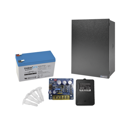 [N4-KIT16B3LK7-232744] Kit con fuente PLB3 con salida de 12 Vcc a 4 Amper, incluye transformador y batería de 12 V a 7 Amper