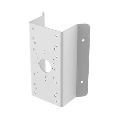 [N4-DS-1276ZJ-200172] Montaje de Esquina para PTZ TURBOHD o IP / Uso en Exterior / Material de Acero de Carbono / Color Blanco