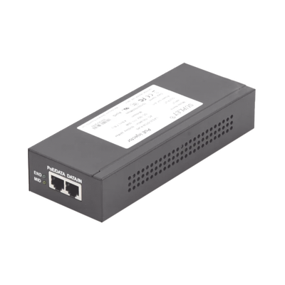 [N4-LAS60-57CN-RJ45-72655] Inyector Super Hi-PoE / 56 Vcc / 60 Watts / Para Domos HIKVISION PTZ / IP (-AE / DE) / Soporta 802.3 af / at / Para Aplicaciones de CCTV