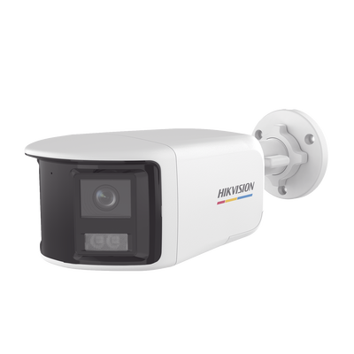 [N4-DS-2CE12KF3TP-DLS-234791] [ColorVu + Dual Light + Panoramica] Bala TURBOHD 3K (5 Megapixel) / Micrófono Integrado / Angulo de visión 180° / Imagen a Color 24/7 / 40 mts Luz Blanca + 40 mts IR / Exterior IP67 / WDR