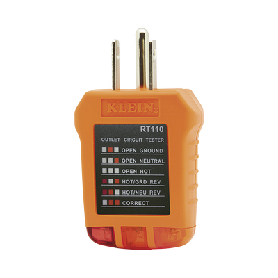 [N4-RT-110-193710] Probador de Tomacorrientes Estándar, con Secuencia de Luces para Indicar un Cableado Correcto/Incorrecto.