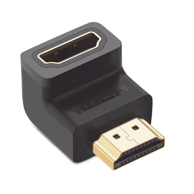 [N4-20109-208506] Adaptador HDMI de 90 Grados Macho a Hembra / Hacia Abajo / HDMI 2.0  4K@60Hz / Proporciona Flexibilidad Sin Doblar los Cables HDMI