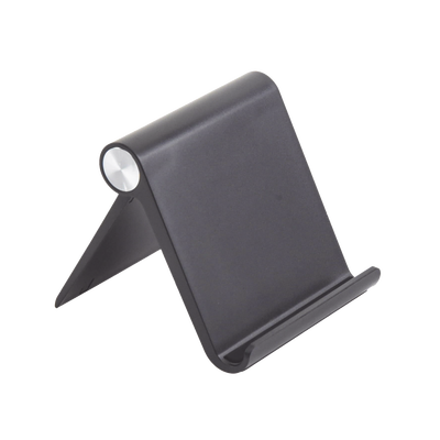 [N4-50747-208476] Soporte de Escritorio  para Teléfono Celular / Ajustable de 0° a 100° / Goma Antiarañazos / Antideslizante / Amplia Compatibilidad con dispositivos de 4'' a 7.9'' / Plegable / ABS / Color Negro