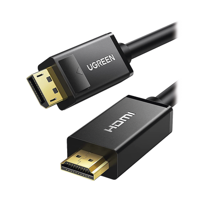 [N4-10239-217195] Cable DP Macho a HDMI Macho / Longitud 1.50 m / Soporta 4K@30Hz / Soporta 3D / Cobre Estañado 28AWG / Blindaje interno múltiple / Transmisión Unidireccional / Botón de Liberación / Chip de Última Generación