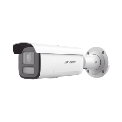 [N4-DS-2CD2643G2-LIZS2U-228608] [Dual Light + 2 Micrófonos Integrados] Bala IP 4 Megapixel / Lente Mot. 2.8 a 12 mm / 60 mts Luz Blanca + 60 mts IR / ACUSENSE / Exterior IP67 / IK10 / WDR 120 dB / PoE+ / ONVIF / Alarmas I/O / Micro SD / Metal / ACUSEARCH