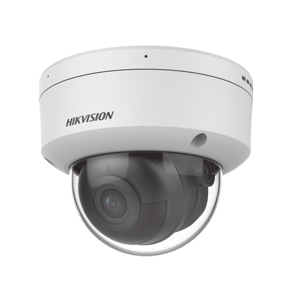 [N4-DS-2CD3146G2-ISU(H)-220452] Domo IP 4 Megapixel / Lente 2.8 mm / 40 mts IR / Exterior IP67 / IK10 / Microfono Integrado / DARKFIGHTER / Audio y Alarma I/O / PoE / ONVIF / Micro SD / 4 Analíticos: AcuSense, Detección Facial, Conteo de Personas por Cruce y Zona