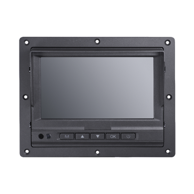[N4-DS-MP1301(AE)-210996] Monitor y Botones de 7" LCD / Compatible con DVR Móvil HIKVISION / Conector Tipo Aviación